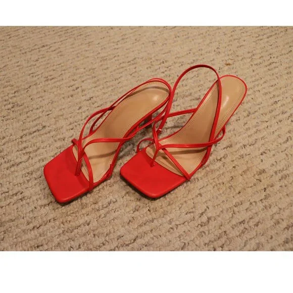 Red Toe Heels - Picture 5 of 5